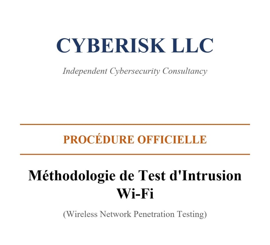 Cover of official procedure CYBERISK-PROC-WIFI-001